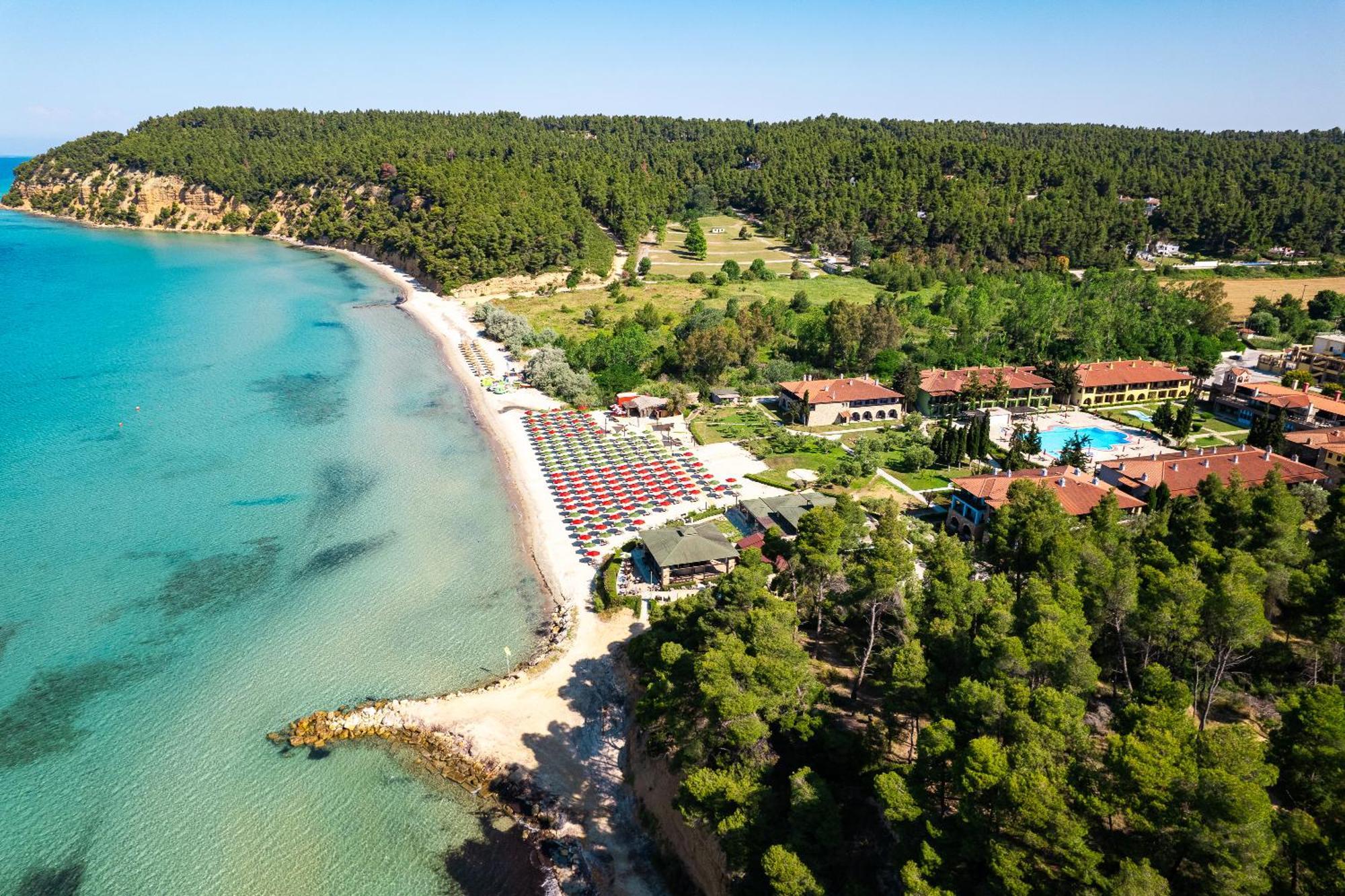 Simantro Resort Sani  Exterior photo Aerial view of the resort