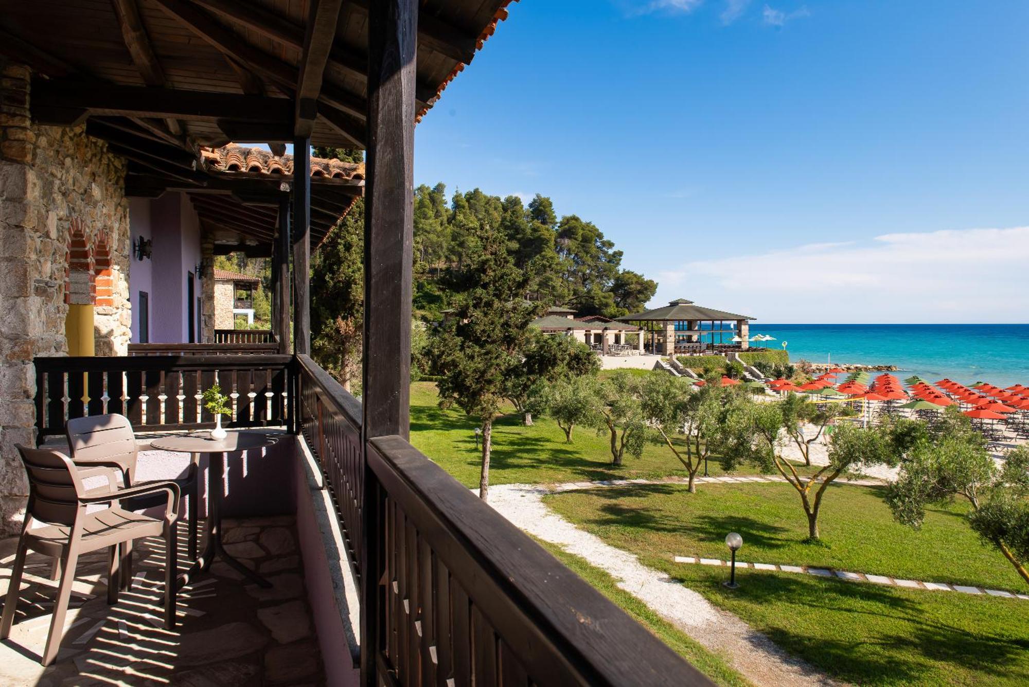 Simantro Resort Sani  Exterior photo View from the hotel